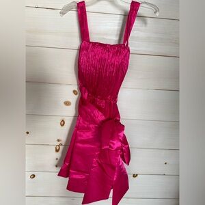 Maeve Hot Pink Mini Dress